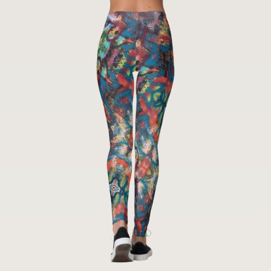 Leggings Expressionniste Abstrait (Dos)