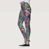 Leggings Expressionniste Abstrait (Gauche)