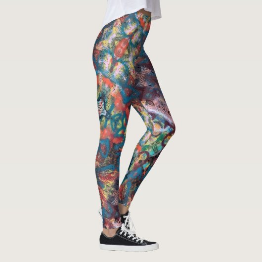 Leggings Expressionniste Abstrait (Droite)