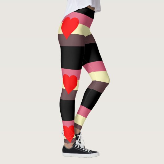 Leggings Extensible Guêtre-Superbe de drapeau de fierté de (Droite)