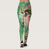 Leggings Extravaganza Feuille tropicale (Dos)