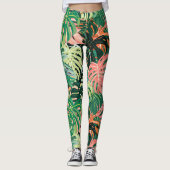Leggings Extravaganza Feuille tropicale (Devant)