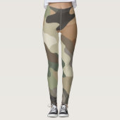 Leggings Eye Catching Camouflage Print Stylish (Devant)