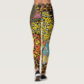 Leggings Fabric africain : Patchwork d'animaux sauvages. (Dos)