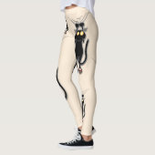 Leggings Fabric de Cat funny (Gauche)