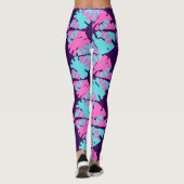 Leggings Fabulous Dark Purple Phase Shift Motif (Dos)