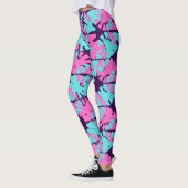 Leggings Fabulous Dark Purple Phase Shift Motif (Gauche)
