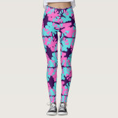 Leggings Fabulous Dark Purple Phase Shift Motif (Devant)