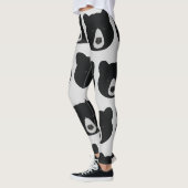 Leggings Face de l'ours noir (Gauche)