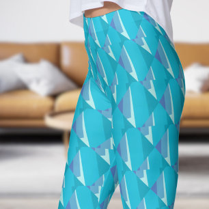 Leggings Fade bleue chic Abstraite
