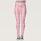 Leggings Fade rose moderne Abstraite (Devant)