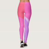 Leggings Fade rouge gras Abstrait (Dos)
