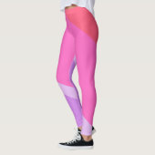 Leggings Fade rouge gras Abstrait (Gauche)