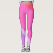 Leggings Fade rouge gras Abstrait (Devant)