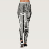 Leggings Faire de la mine Manhattan des hérissons (Dos)