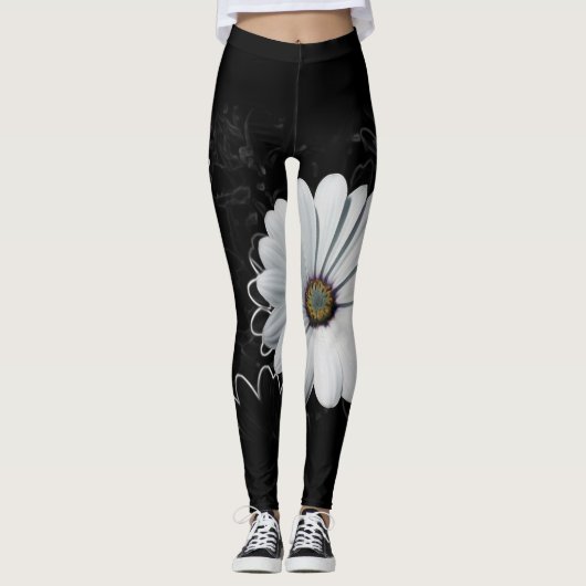 Leggings Faisceaux et nuances de gris (Devant)