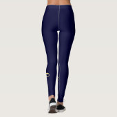 Leggings Faites de votre propre marine personnalisée Blue C (Dos)