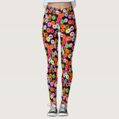 Leggings Faites passer le motif sans soudure + votre backgr (Devant)
