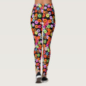 Leggings Faites passer le motif sans soudure + votre backgr (Dos)