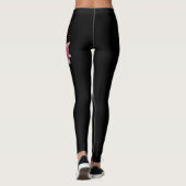 Leggings Faith Pink Flower Cancer Sensibilisation (Dos)