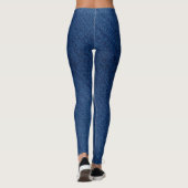 Leggings Fake DEnim Jeans bleu (Dos)
