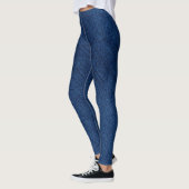 Leggings Fake DEnim Jeans bleu (Gauche)