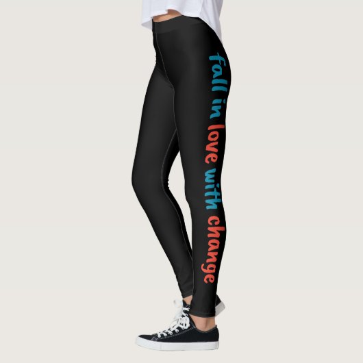 Leggings "Fall in Love with Change" (Gauche)