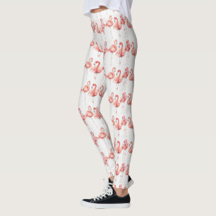 Leggings Famille tropicale de   des Flamants roses