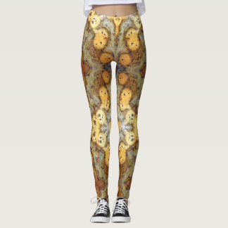 Leggings Fancy Natural Leopard Skin Rock Photo Conçu