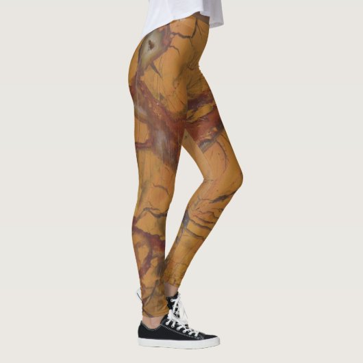 Leggings Fancy Wild Natural Rock Jasper Photo Conçu (Droite)