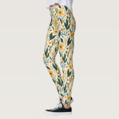 Leggings Fantaisie florale boho (Gauche)