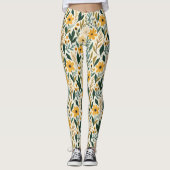 Leggings Fantaisie florale boho (Devant)