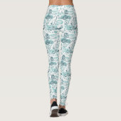 Leggings Fantastic Beasts Motif bleu (Dos)