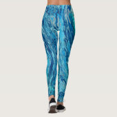 Leggings Fantastique onde Abstraite (Dos)