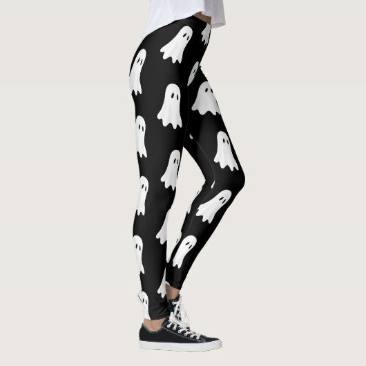 Leggings Fantôme blanc, sur le fond noir (Droite)