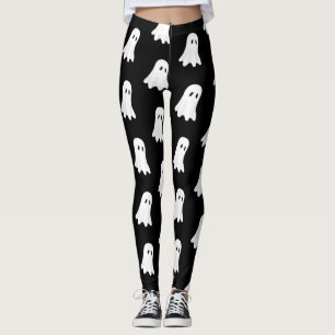 Leggings Fantôme blanc, sur le fond noir