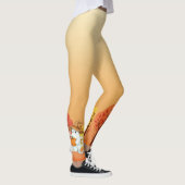 Leggings Fantôme d'automne avec Citrouille (Droite)