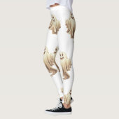 Leggings Fantôme d'Halloween souriant (Gauche)