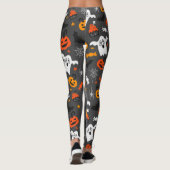 Leggings Fantômes éffrayants et citrouilles (Dos)
