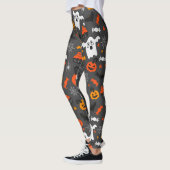 Leggings Fantômes éffrayants et citrouilles (Gauche)