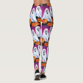 Leggings Fantômes et Citrouilles d'Halloween (Dos)