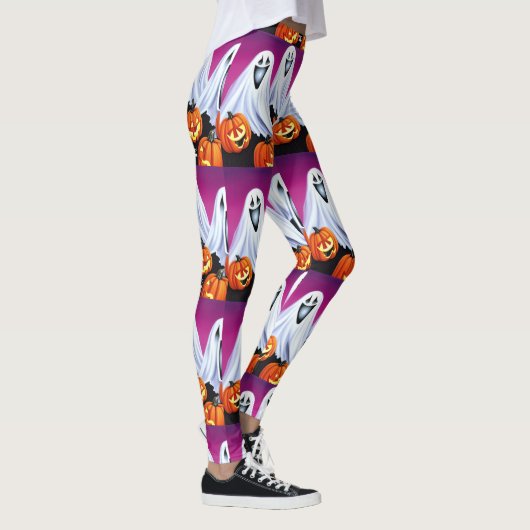 Leggings Fantômes et Citrouilles d'Halloween (Droite)