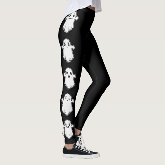 Leggings Fantômes Mignons Avec Différentes Expressions Hall (Droite)