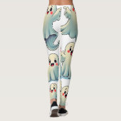 Leggings Fantômes Mignons Effrayants : Amusant à faire peur (Dos)