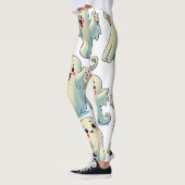 Leggings Fantômes Mignons Effrayants : Amusant à faire peur (Gauche)