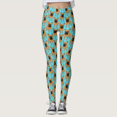 Leggings Faon d'or Frenchie (Devant)