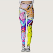Leggings farceur d'arc-en-ciel de cirque de clown (Devant)
