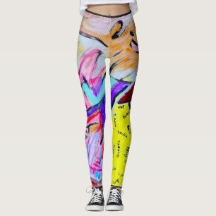 Leggings farceur d'arc-en-ciel de cirque de clown
