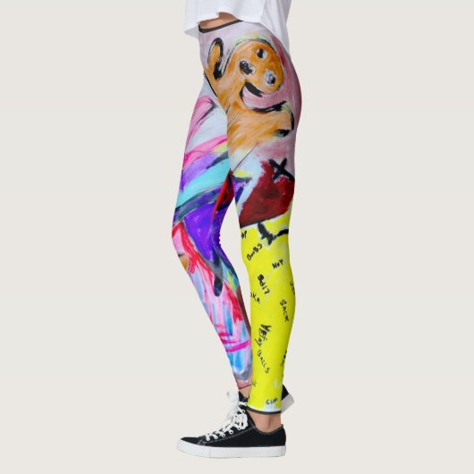 Leggings farceur d'arc-en-ciel de cirque de clown (Gauche)