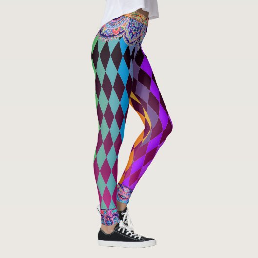 Leggings Farceur de Bohème de magenta de cirque (Droite)